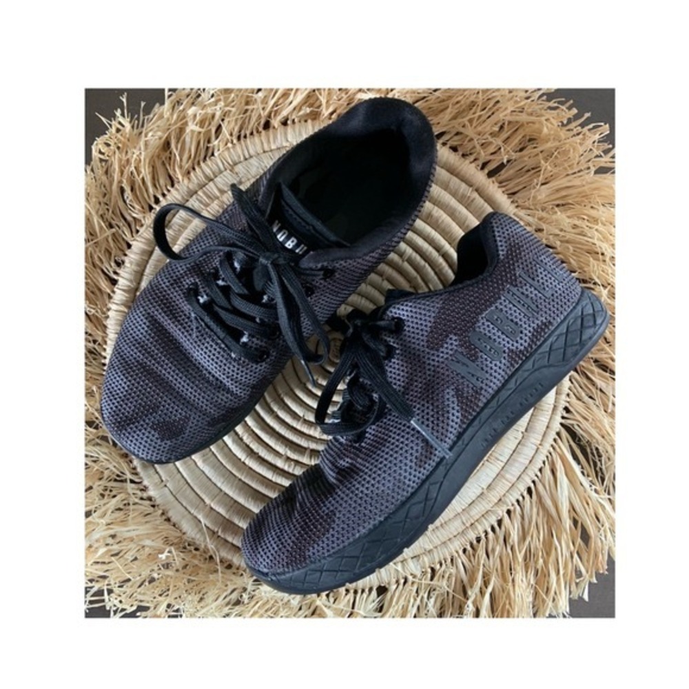 NOBULL‎ Outwork Black And Gray Camouflage Trainers W 6.5 M 5